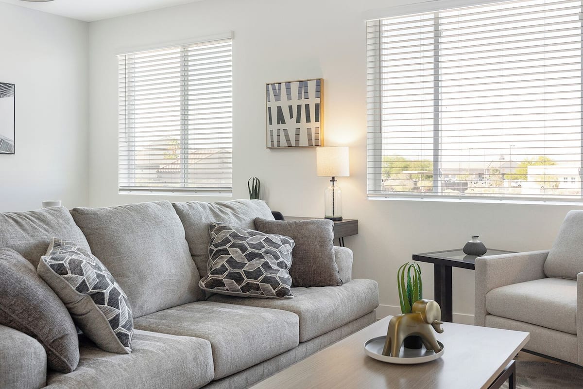 Apartment, 1 Bedroom | Living area | 50-inch Smart TV with digital channels