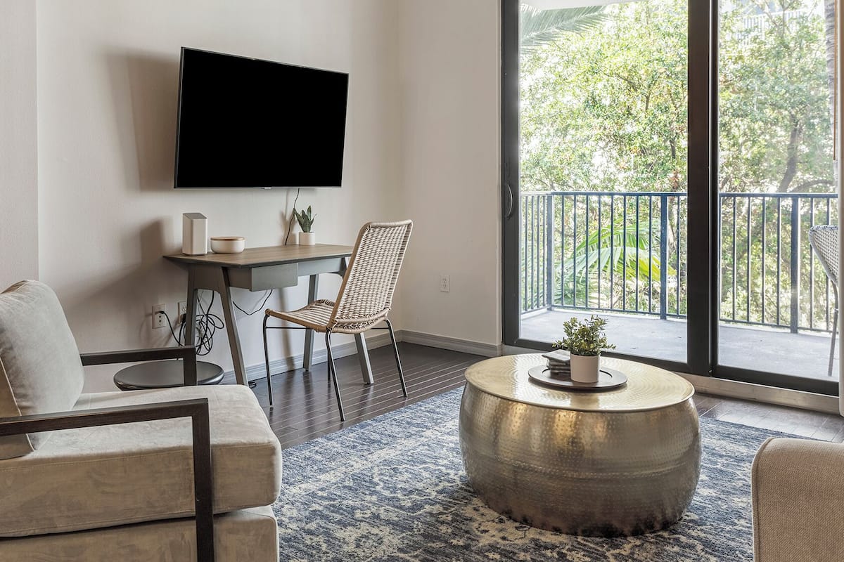 Apartment, 2 Bedrooms | Living area | 50-inch Smart TV with digital channels