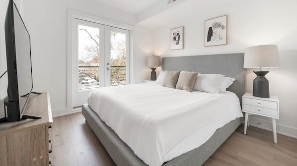 Appartement, 1 chambre | Décor unique, ameublement unique, literie fournie