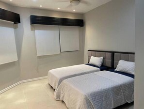 2 bedrooms, in-room safe, iron/ironing board, WiFi