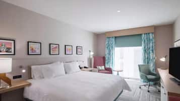 Hypo-allergenic bedding available, in-room safe, desk, laptop workspace