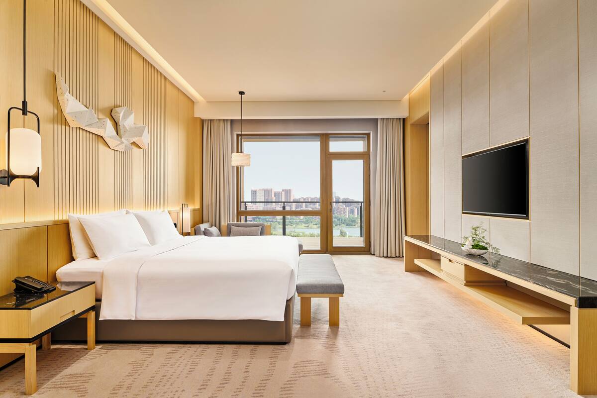 In-room safe, blackout curtains, iron/ironing board