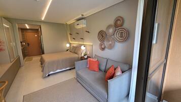 Apartamento clásico, vistas al patio | Zona de estar