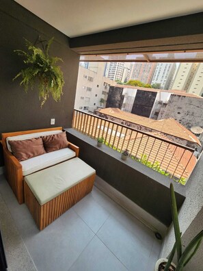 Property grounds - In Perdizes, a very well-equipped studio apartment near Allianz Parque and PUC university. (City of Sao Paulo)