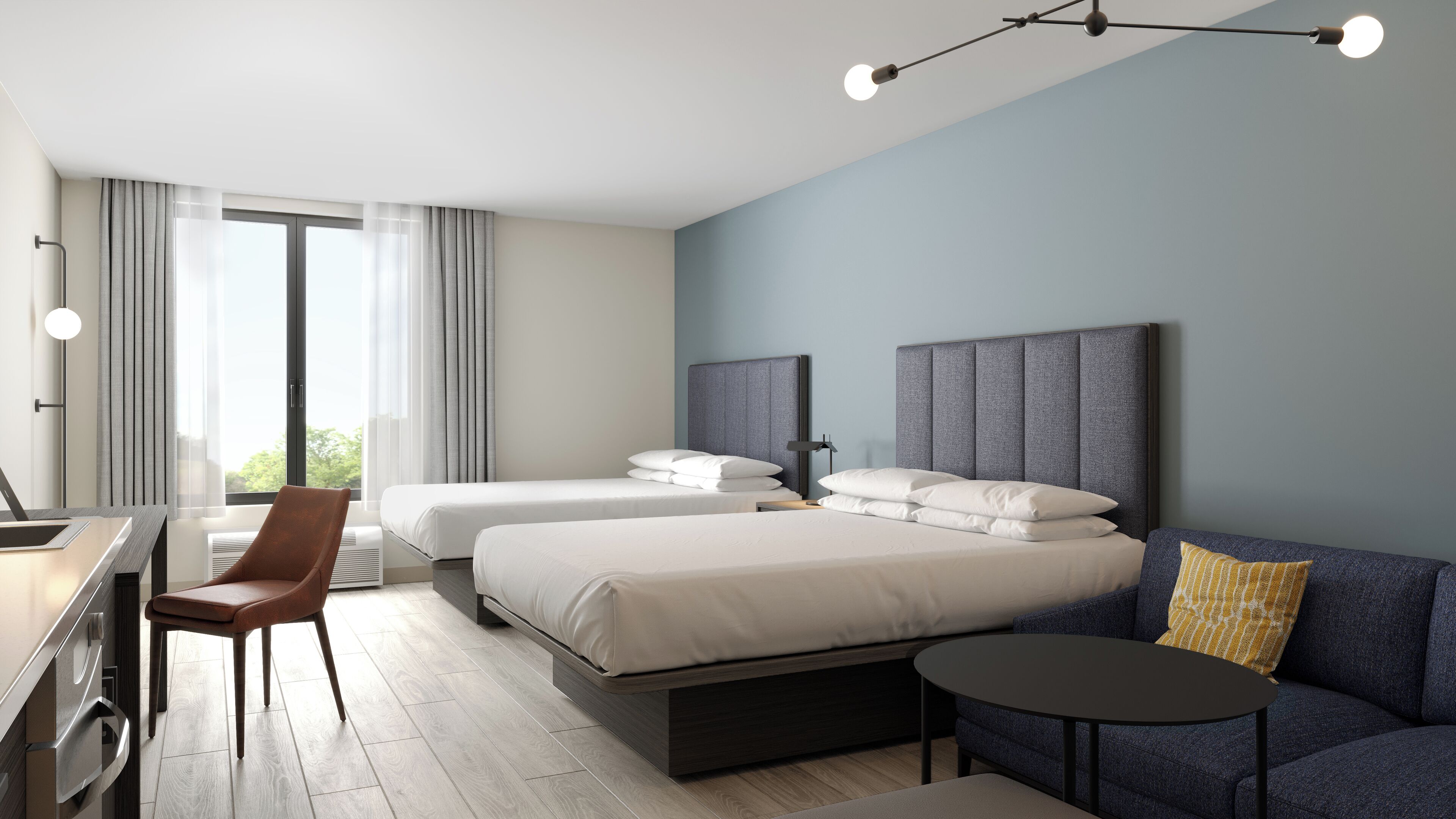 Bureau, espace de travail pour ordinateur portable