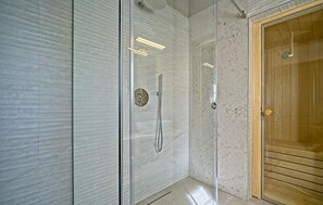 Shower, hair dryer