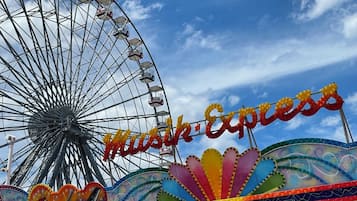 Sun-loungers, beach towels