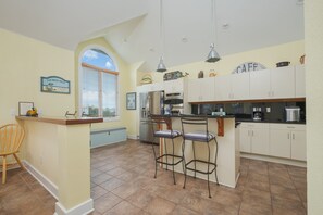 Fridge, microwave, stovetop, dishwasher - 5593-Craven Haven, a 4BR, 3.5BA home in Nags Head—sleeps up to 10 guests. (Nags Head)