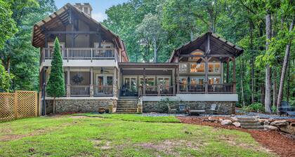 Lake Home with Carriage House + Largest 2-Story Dock on Lanier