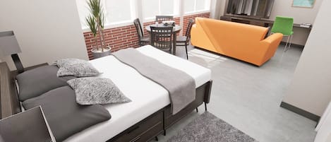 Khu vực làm việc phù hợp cho laptop