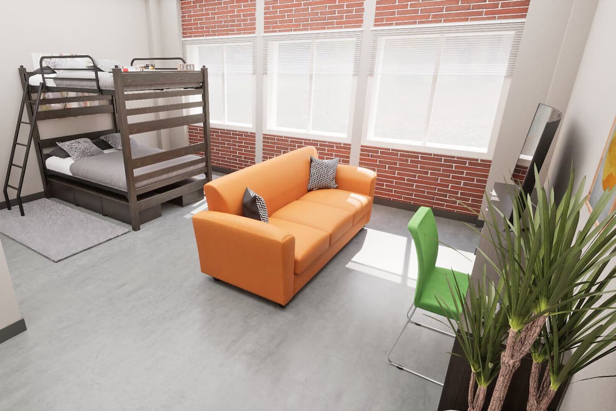 Family Studio (Bunk Bed Studio) | Laptop workspace, free WiFi, bed sheets