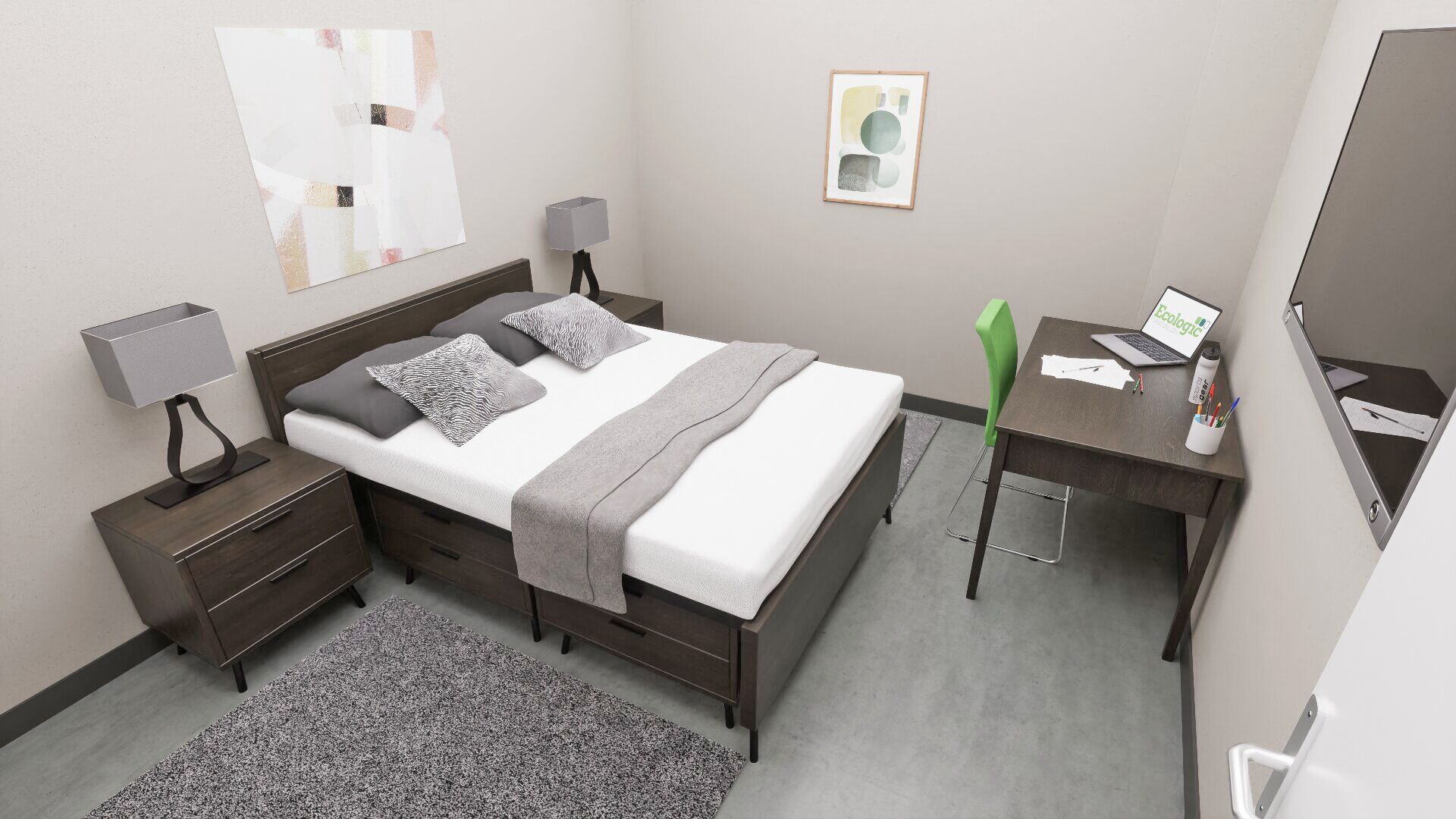 Studio Suite, 2 Bedrooms, City View | Laptop workspace, free WiFi, bed sheets