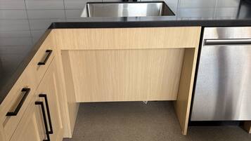 Studio (Mobility Access) | Private kitchen | Full-size fridge, microwave, oven, stovetop