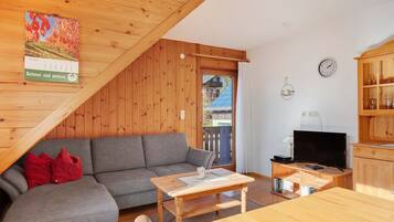 Fernseher, DVD-Player, Tischtennisplatte