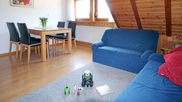 Televisión, reproductor de DVD y tenis de mesa