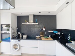 Microwave, oven, stovetop, dishwasher