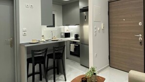 Private kitchen - Beachfront 2Bedroom Flat SeaView (Loutraki)