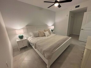 2 bedrooms, iron/ironing board, WiFi, bed sheets