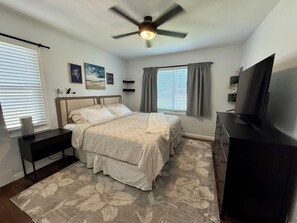 4 dormitorios, escritorio, tabla de planchar con plancha y wifi gratis