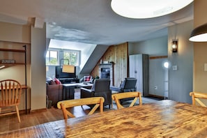TV connectée, cheminée