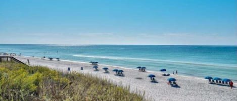 Vlak bij het strand