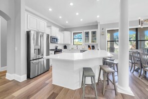 Fridge, microwave, oven, stovetop - Private Pool & Beach Access-Playing Hooky (Santa Rosa Beach)