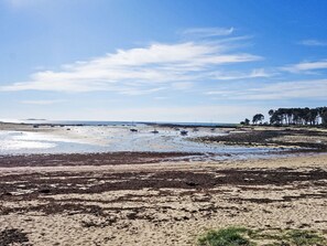 Vlak bij het strand