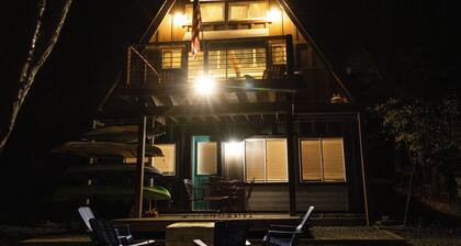 Inviting Lakefront A-Frame Cabin