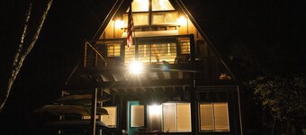 Inviting Lakefront A-Frame Cabin