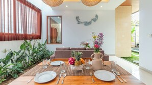 Dining - Reda Villa, 2BR Cozy Villa with Private pool 15min to Ubud Center (Bali)