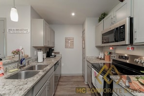 Microwave, oven, stovetop, dishwasher