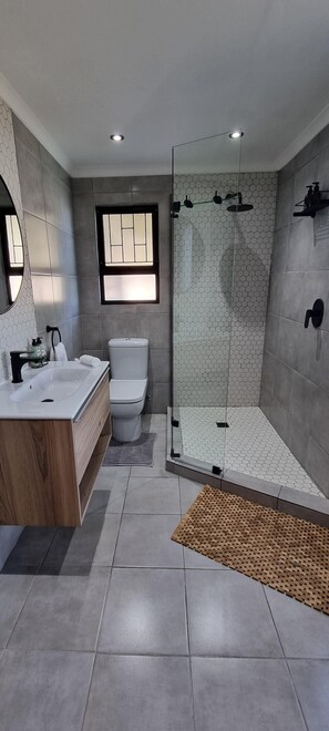 Een douche, een haardroger