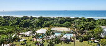 Luxury Beachfront Retreat | Balcony | Pool