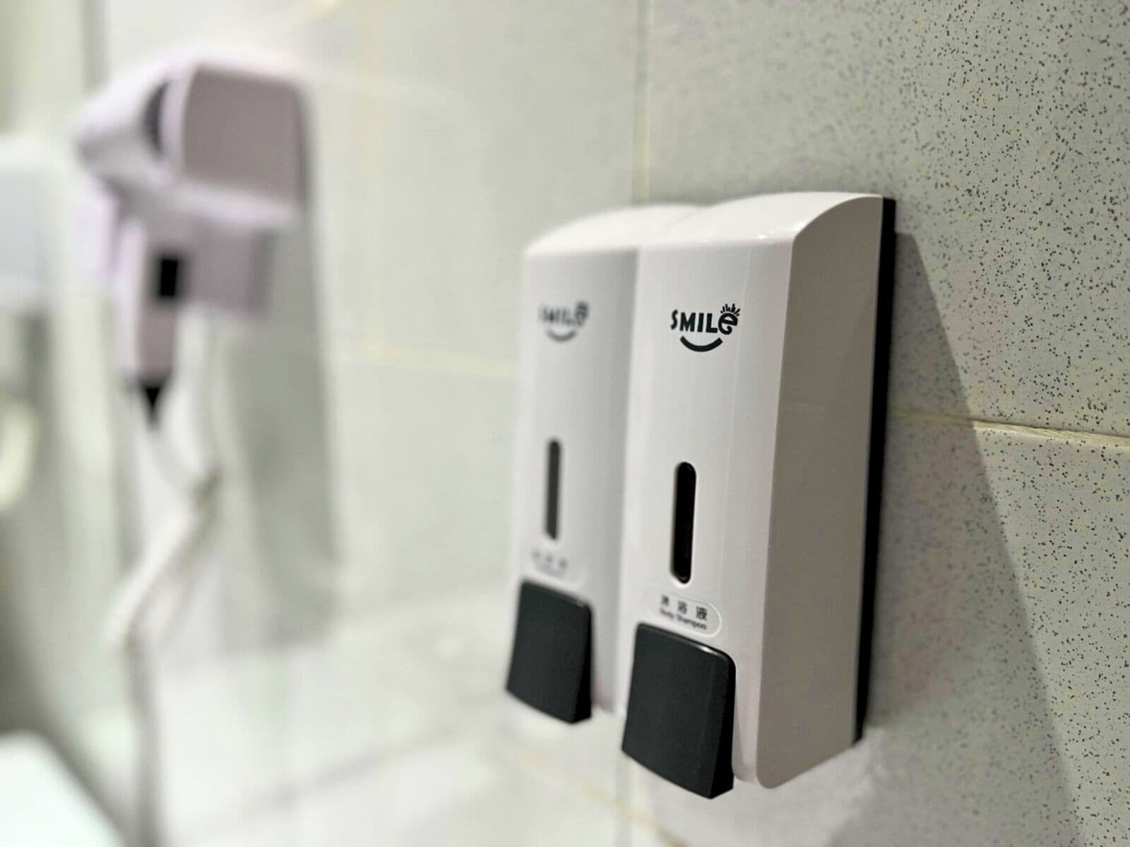 Shower, hydromassage showerhead, hair dryer, bidet