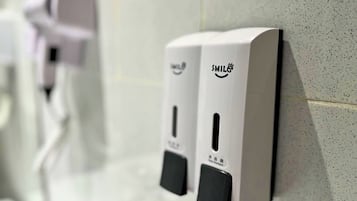 Shower, hydromassage showerhead, hair dryer, bidet