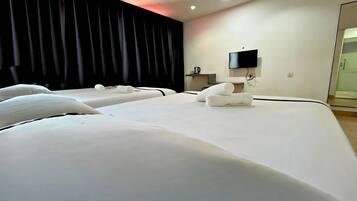 Desk, iron/ironing board, free WiFi, bed sheets