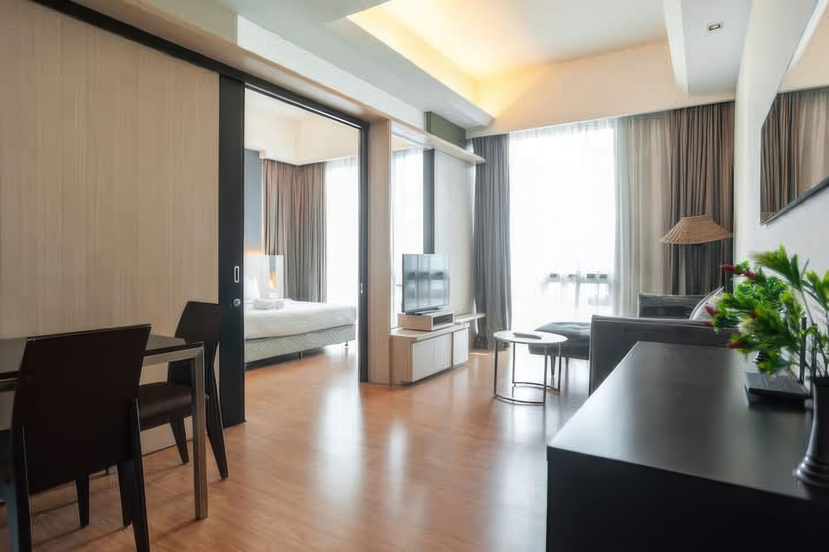 Superior Apartment, 1 Bedroom, Kitchen, City View | Living area