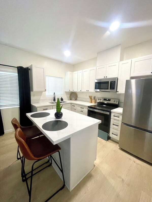 Microwave, oven, stovetop, paper towels