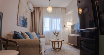 The Arco Teal Apartment with 1-bedroom, with WiFi, AC in phenomenal Kavala