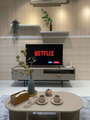 Superior Apartment, 2 Bedrooms, Balcony, City View | Television - Platinum Quill Apartments Residences (Kuala Lumpur)