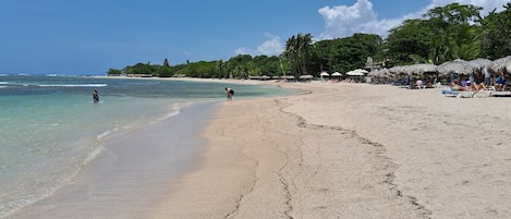 Beach nearby, white sand
