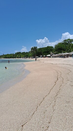 Beach nearby, white sand