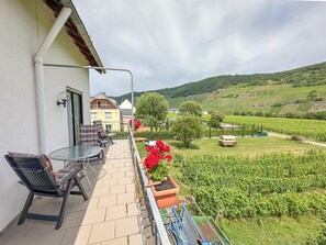 Outdoor dining - Stay at the wine-farmer, directly at the Moselle (Trittenheim)