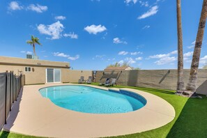 A heated pool
