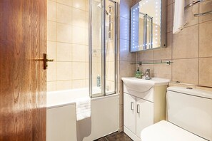 Shower, hair dryer
