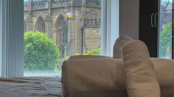 2 bedrooms, iron/ironing board, travel crib, WiFi