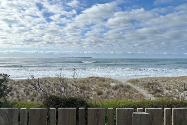 View from our fence. The ever changing cloud and sea formation is entrancing.