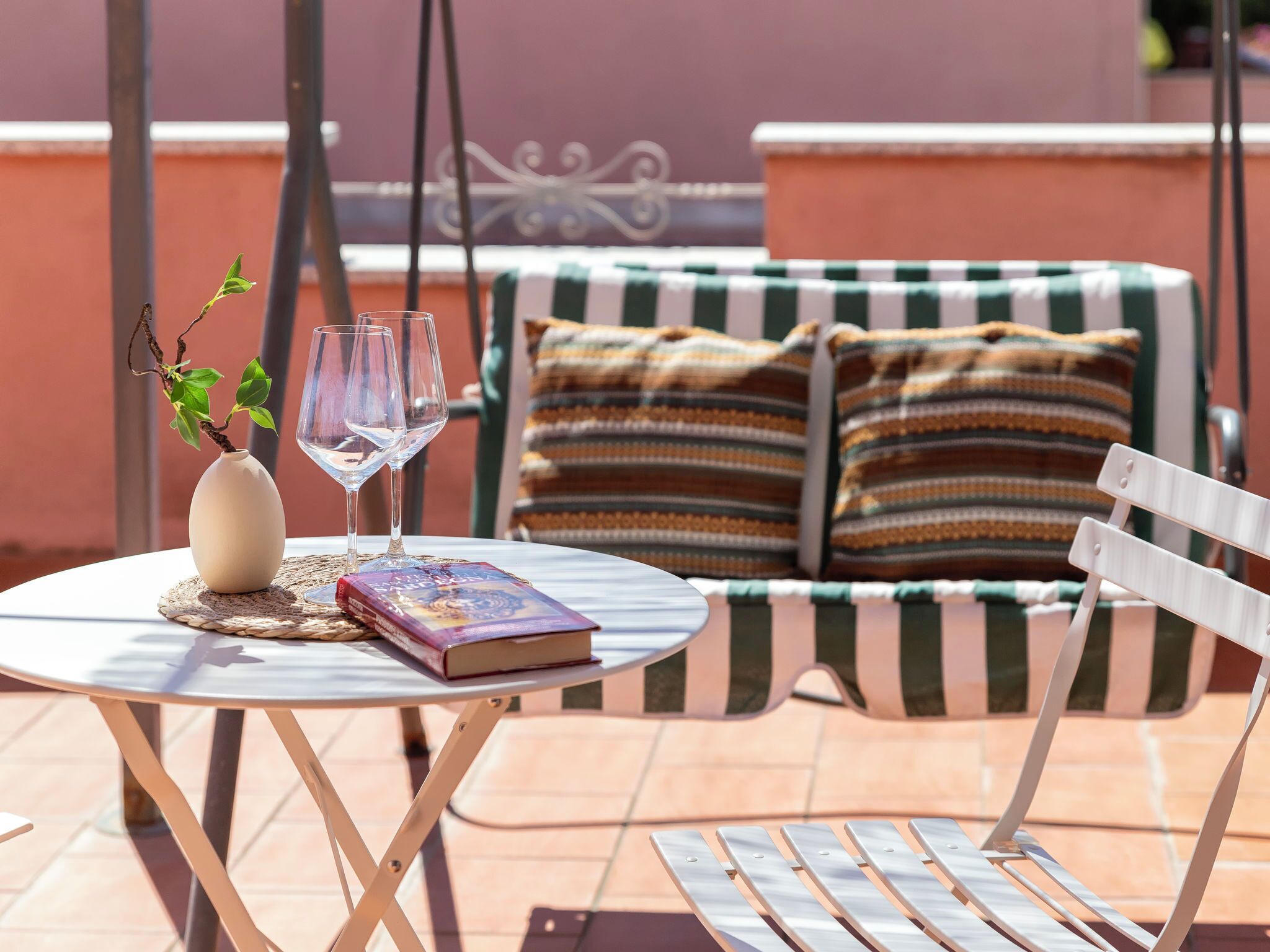 屋外ダイニングエリア