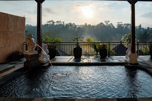 特级开间, 阳台, 山谷景观 | 私人游泳池