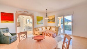 TV, fireplace - Luxury Villa in Denia with views  6P (Denia)